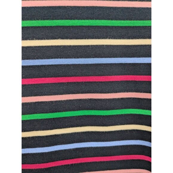 Striped Knit Shift Dress Women Size S Talbots Bow Neck Preppy Y2K Office Coastal - Picture 4 of 8